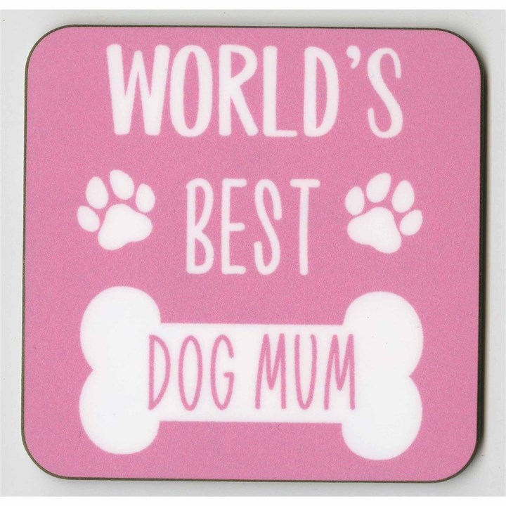 Worlds Best Dog Mum Coaster
