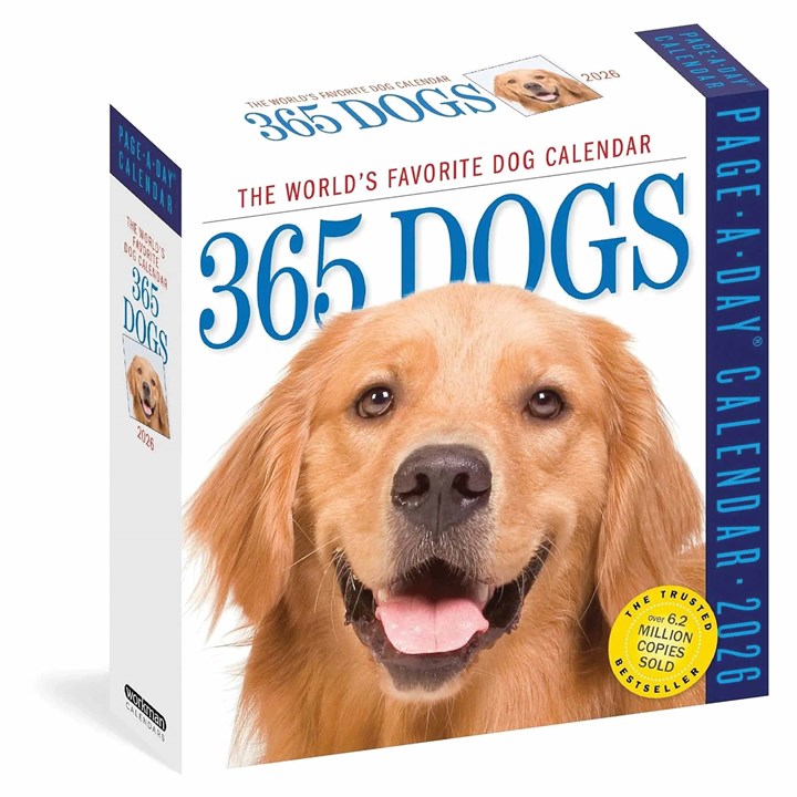 365 Days Of Dogs Desk Calendar 2026