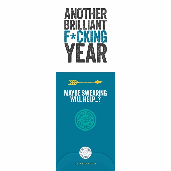 Another Brilliant F*cking Year Slim Calendar 2026