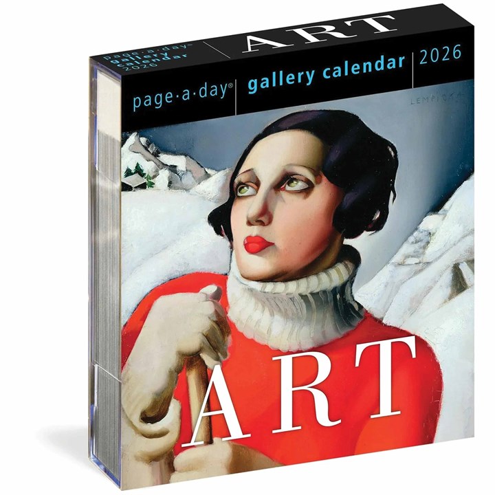 Art Gallery Desk Calendar 2026