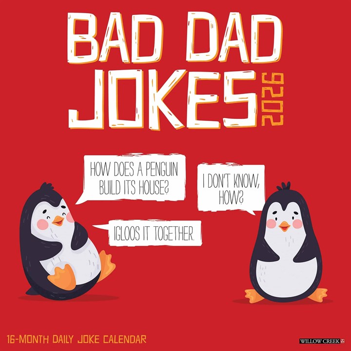 Bad Dad Jokes Calendar 2026