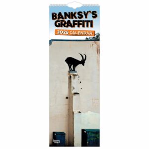 Banksy's Graffiti Slim Calendar 2026