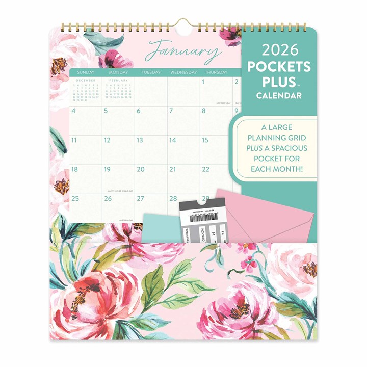 Bella Flora Deluxe Pocket Calendar 2026