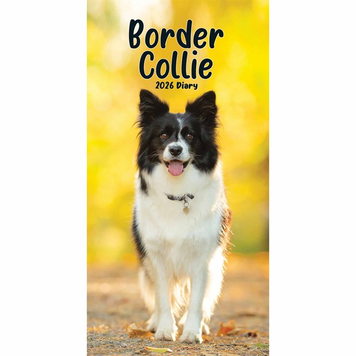 Border Collies Slim Diary 2026