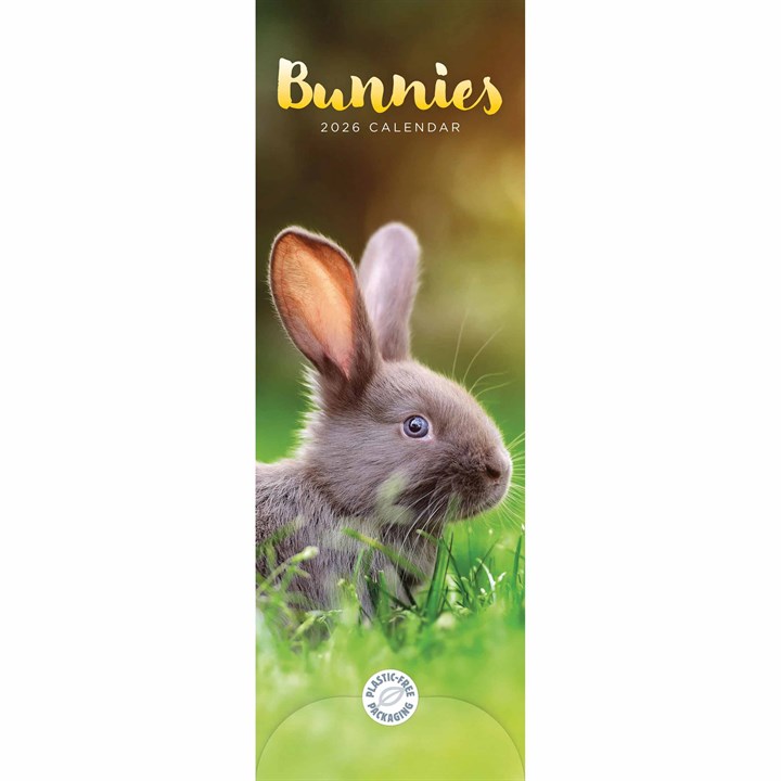 Bunnies Slim Calendar 2026