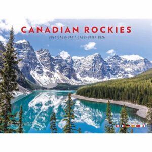 Canadian Rockies A4 Calendar 2026