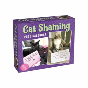 Cat Shaming Desk Calendar 2026