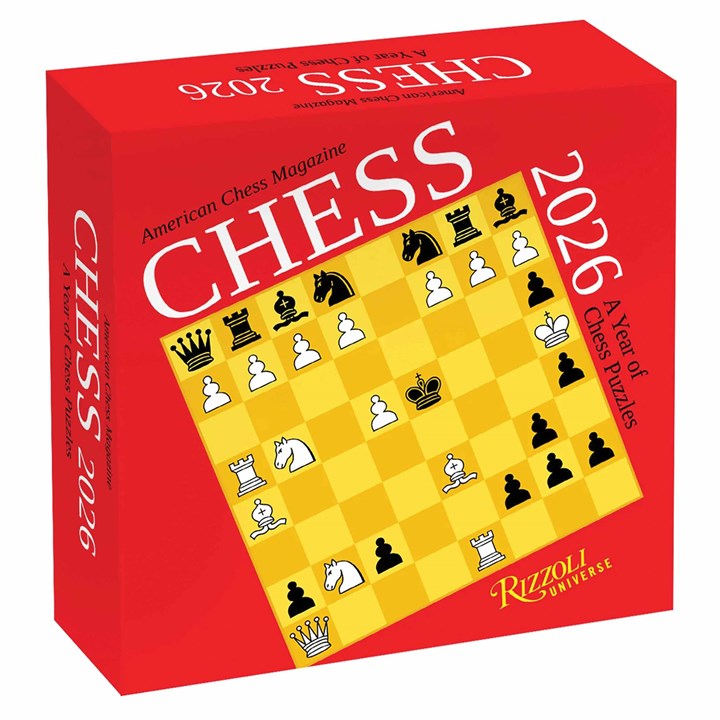 Chess Desk Calendar 2026