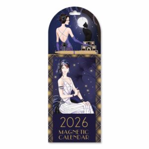 Claire Coxon Art Deco Magnetic Calendar 2026