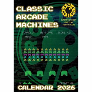 Classic Arcade Machines A3 Calendar 2026