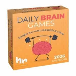 Daily Brain Games Desk Calendar 2026