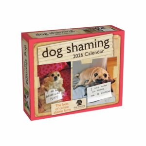 Dog Shaming Desk Calendar 2026