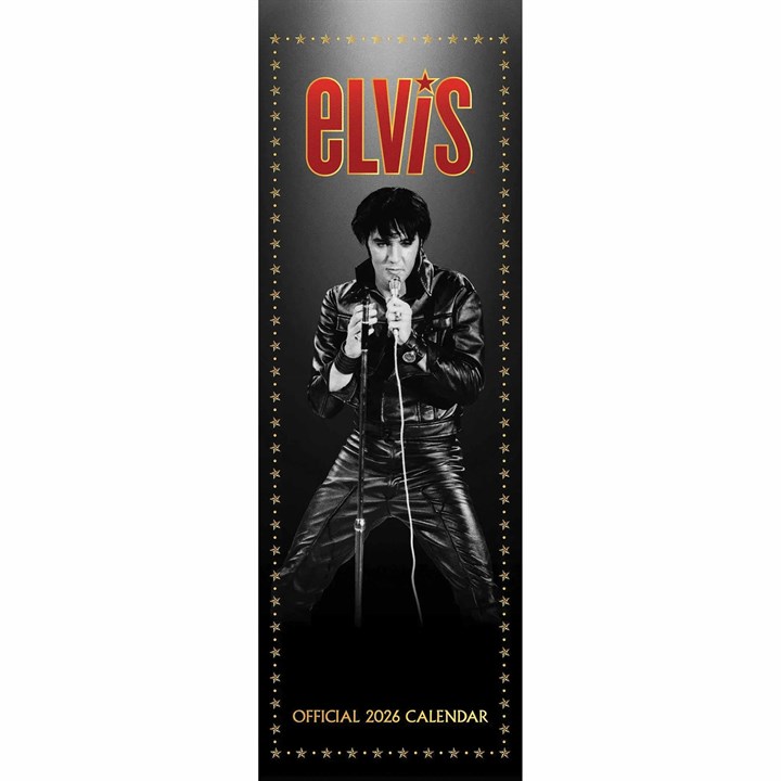Elvis Presley Slim Calendar 2026