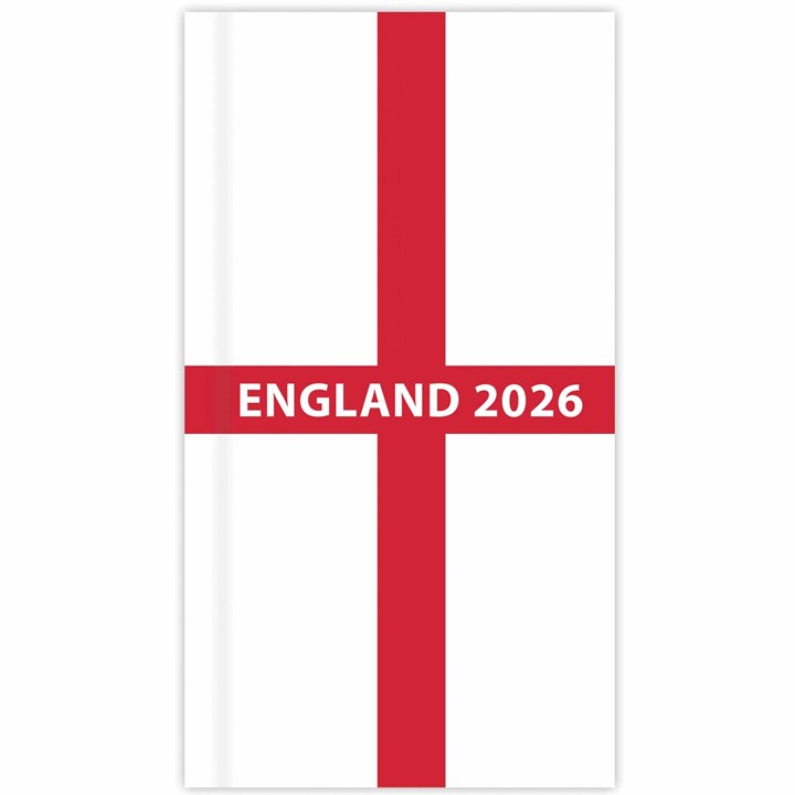 England Flag Slim Diary 2026