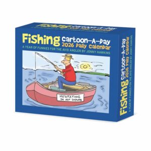 Fishing Cartoon A Day Desk Calendar 2026