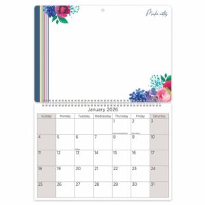 Floral Corners Memo Calendar 2026
