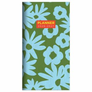 Flower Stencil Slim Diary 2026 - 2027