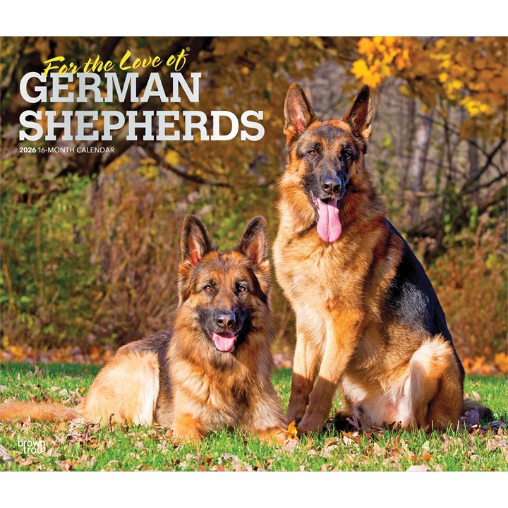 For The Love Of German Shepherds Deluxe Calendar 2026