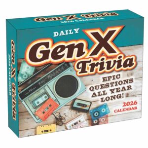 Gen X Trivia Desk Calendar 2026