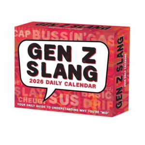 Gen Z Slang Desk Calendar 2026