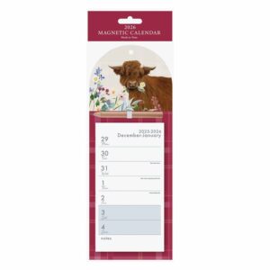 Highland Cows Magnetic Calendar 2026