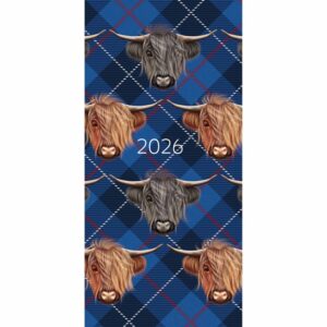Highland Cows Slim Diary 2026