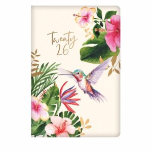Hummingbird Tropical Day To View A5 Diary 2026