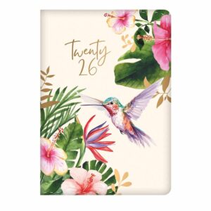 Hummingbird Tropical Day To View A6 Diary 2026