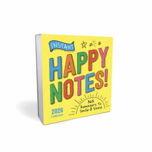 Instant Happy Notes Desk Calendar 2026