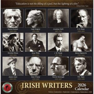 Irish Writers Mini Calendar 2026