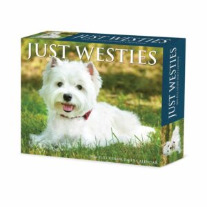 Just Westies Desk Calendar 2026