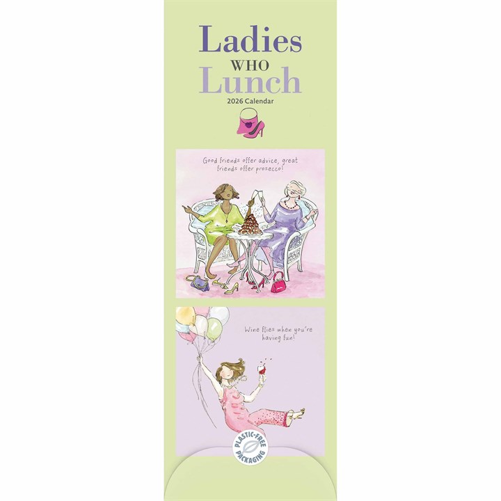 Ladies Who Lunch Slim Calendar 2026