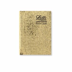 Ladydate with Pencil Gold A7 Diary 2026