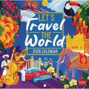 Lets Travel The World Mini Calendar 2026