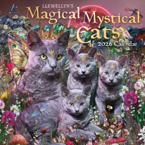 Llewellyn's Magical Mystical Cats Calendar 2026