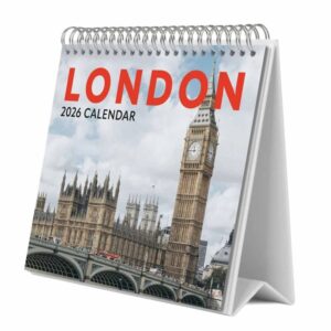 London Easel Desk Calendar 2026