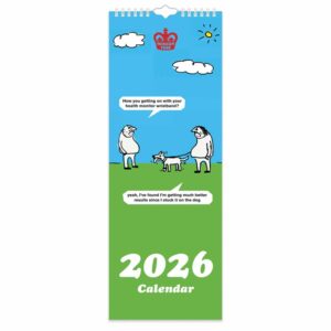 Modern Toss Slim Calendar 2026