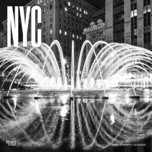 NYC In Black & White Calendar 2026