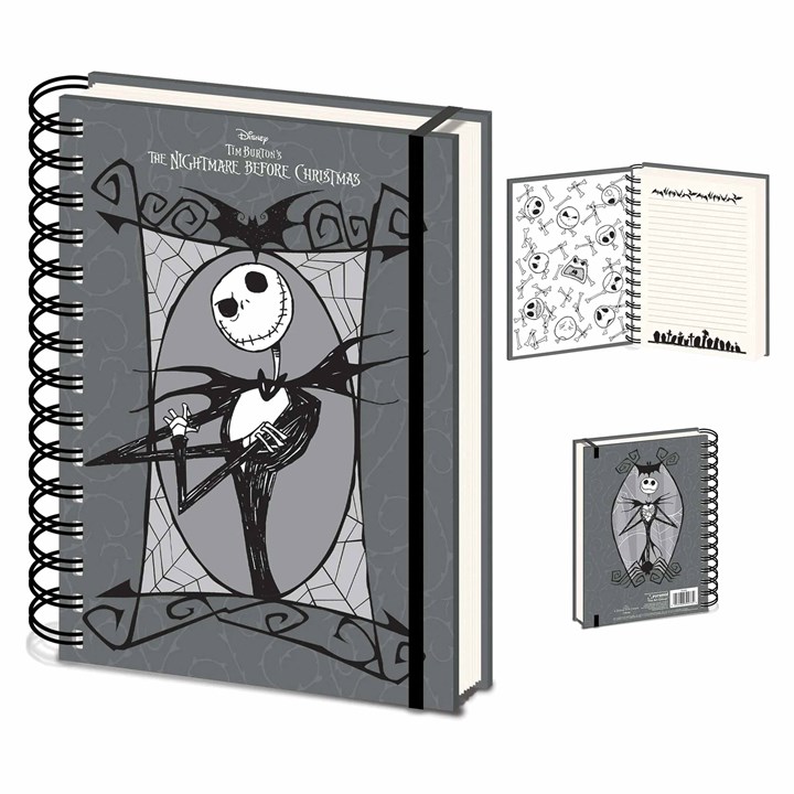 Nightmare Before Christmas Grey Wiro A5 Notebook