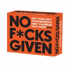 No F*cks Given Desk Calendar 2026
