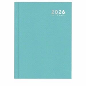 Pastel Green Hardback Day To View A5 Diary 2026