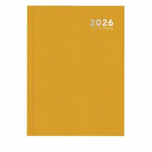 Pastel Orange Hardback Day To View A5 Diary 2026