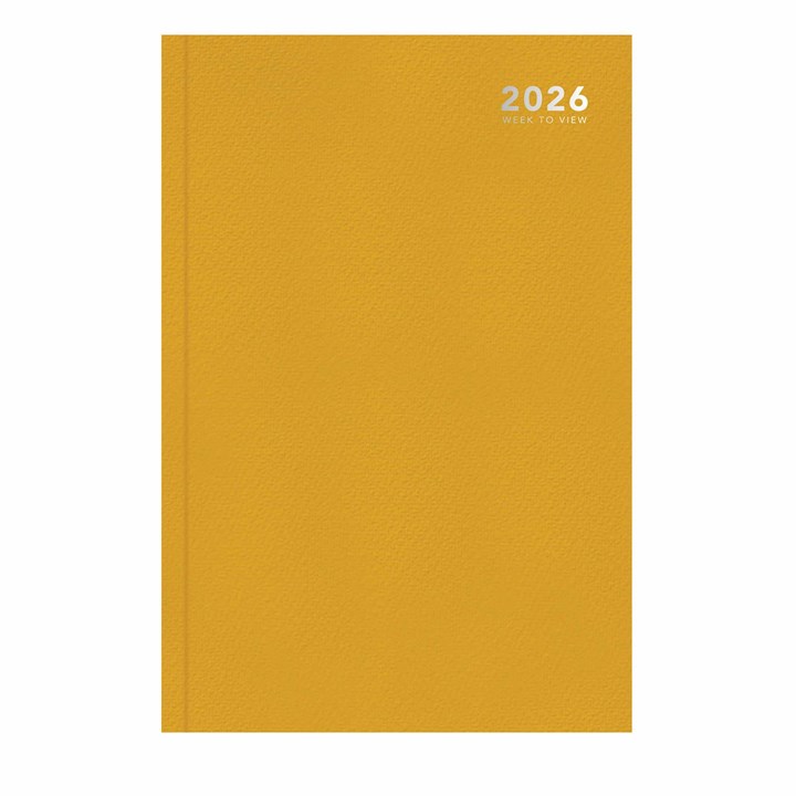 Pastel Orange Hardback Week-To-View A4 Diary 2026