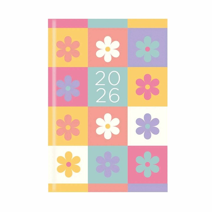 Patchwork Daisies A7 Diary 2026
