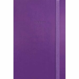 Purple Soft Touch A7 Diary 2026
