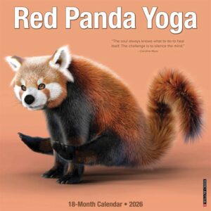 Red Panda Yoga Calendar 2026
