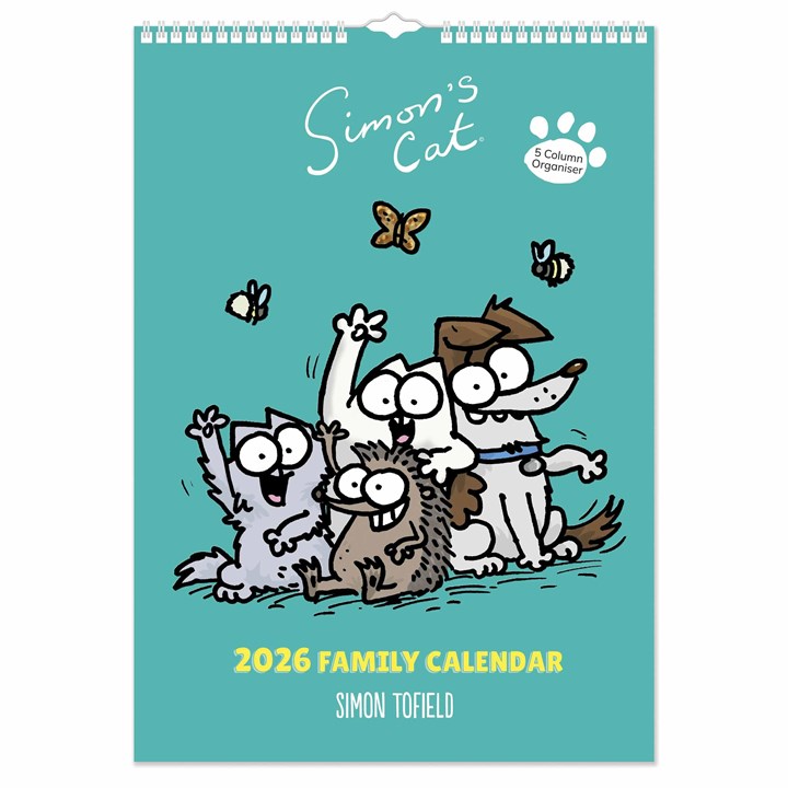 Simon's Cat A3 Family Planner 2026