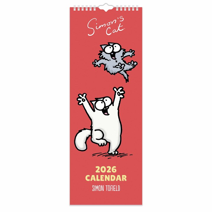 Simon's Cat Slim Calendar 2026
