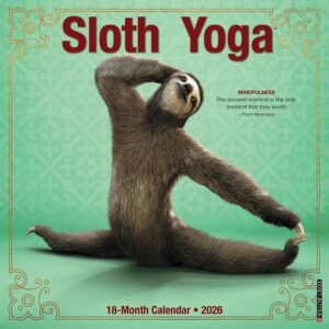 Sloth Yoga Calendar 2026