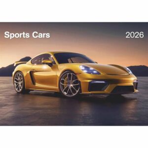 Sports Cars A3 Calendar 2026